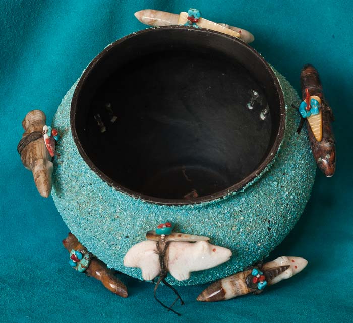 Edna Leki Zuni Fetish Bowl